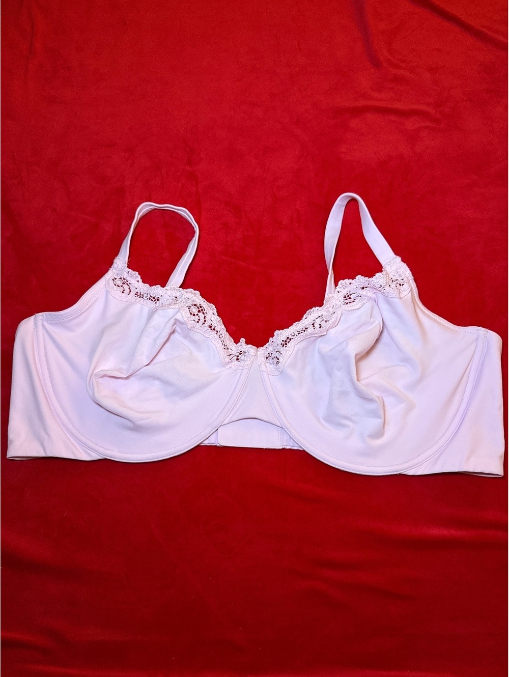 Skims Lace Unlined Demi Bra Color Light Pink Size 46DD